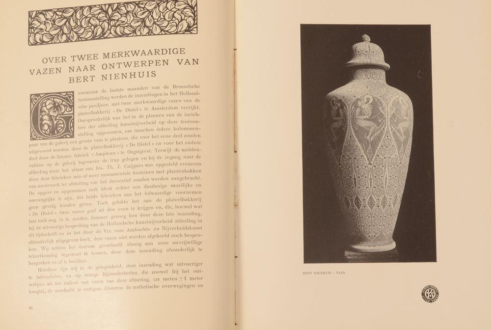 Onze Kunst 1911 — Article on Bert Nienhuis