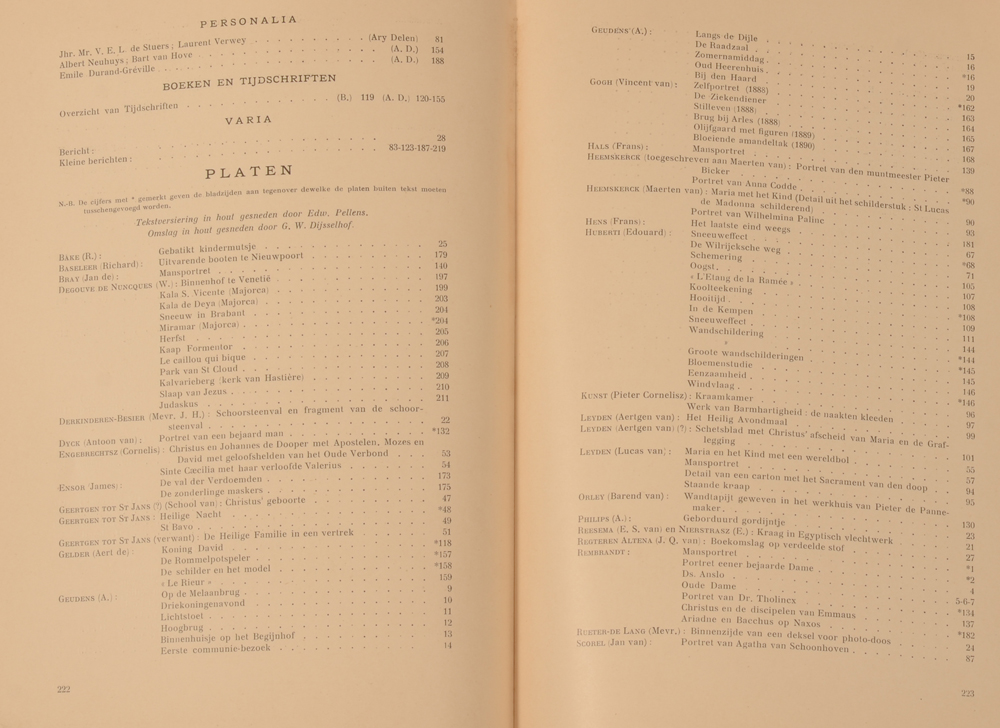 Onze Kunst 1914 — Table suite