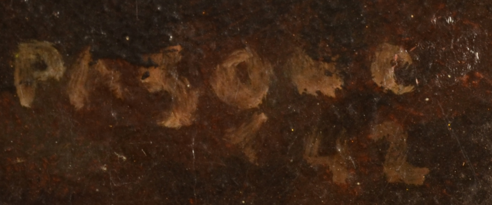 Aubin Pasque — Signature of the artist and date, bottom right