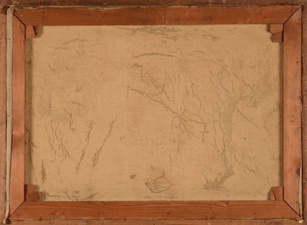 Antal Anton Peczely — Back of the canvas