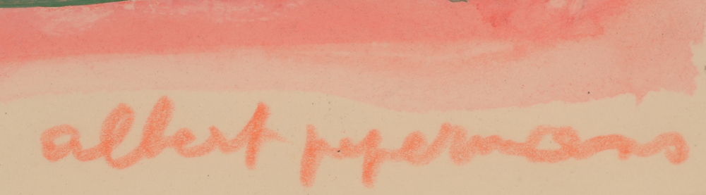 Albert Pepermans — Signature of the artist, bottom right