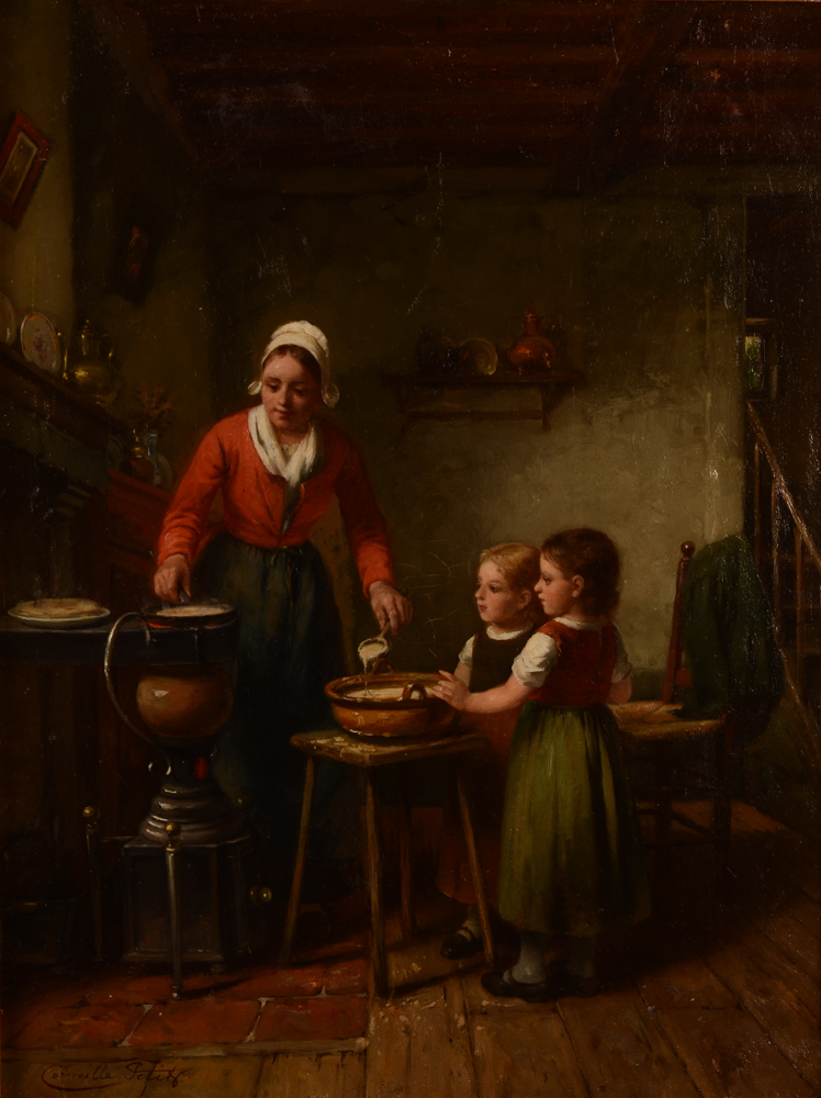 Corneille Petit — Detail of the painting without its frame