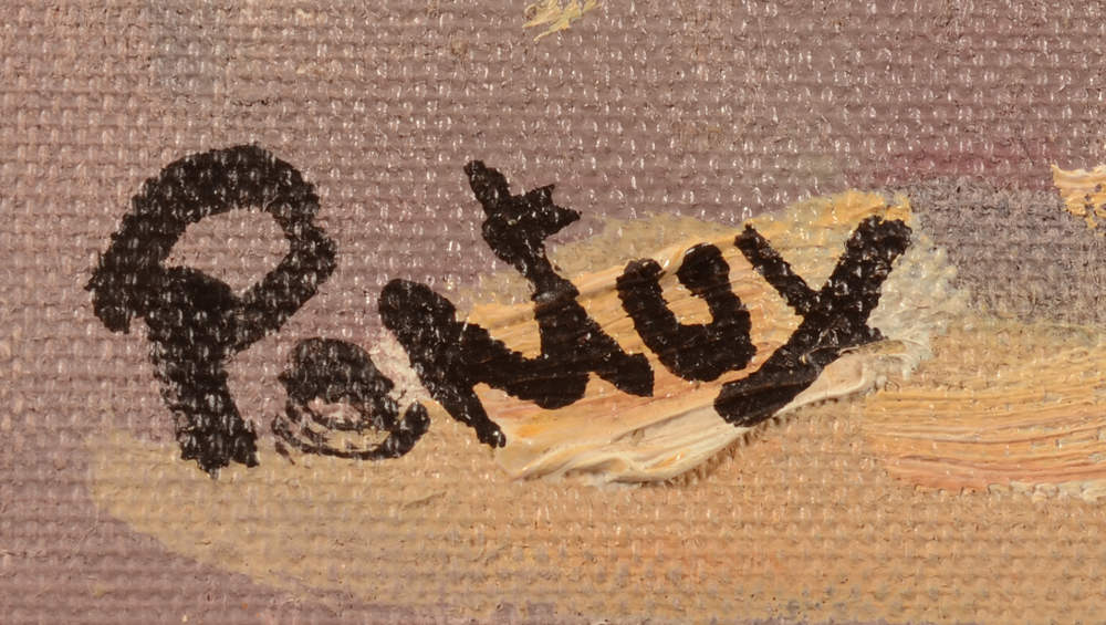 Henri Jean Pontoy — Signature of the artist, bottom left