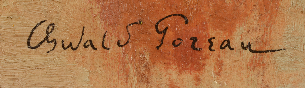 Oswald Poreau Autumn — Signature