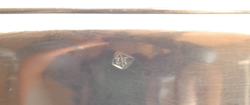 Jean E. Puiforcat — The Puiforcat mark near the edge of the rim.