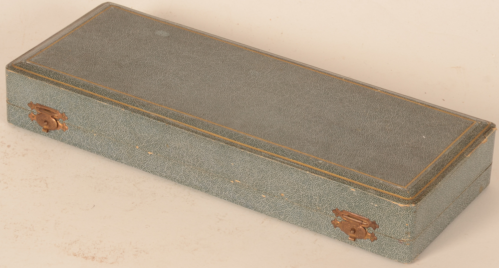 Emile Puiforcat — the box closed, showing some wear and tear