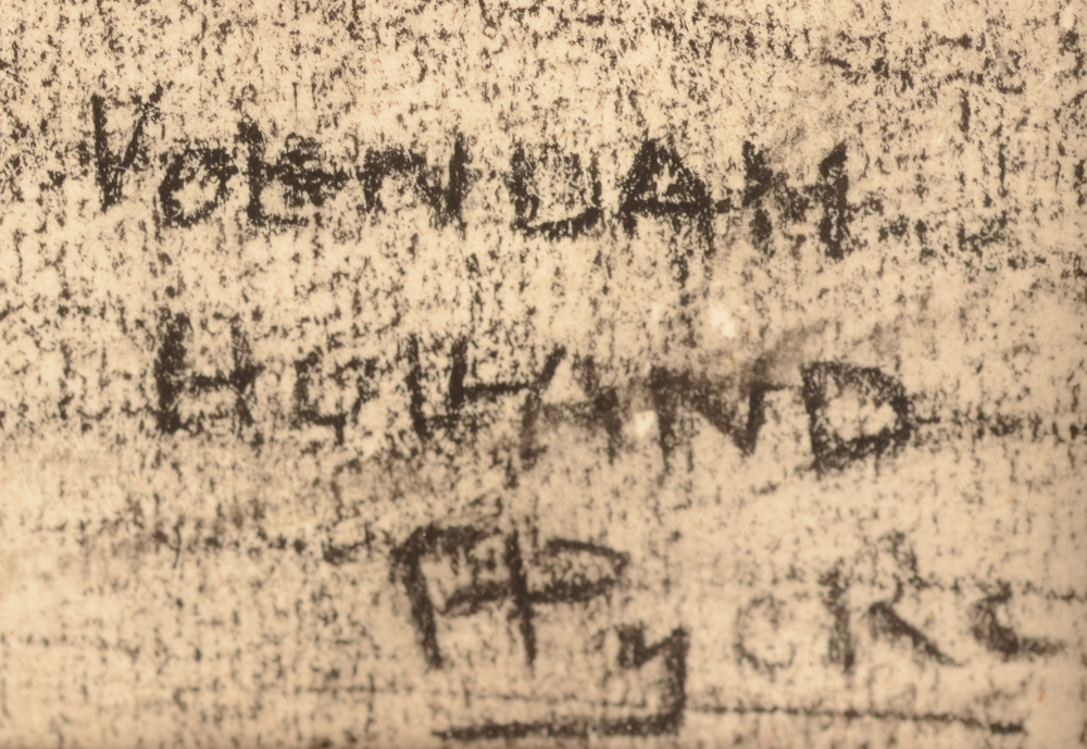 Francois Pycke — Signature and localised, bottom right