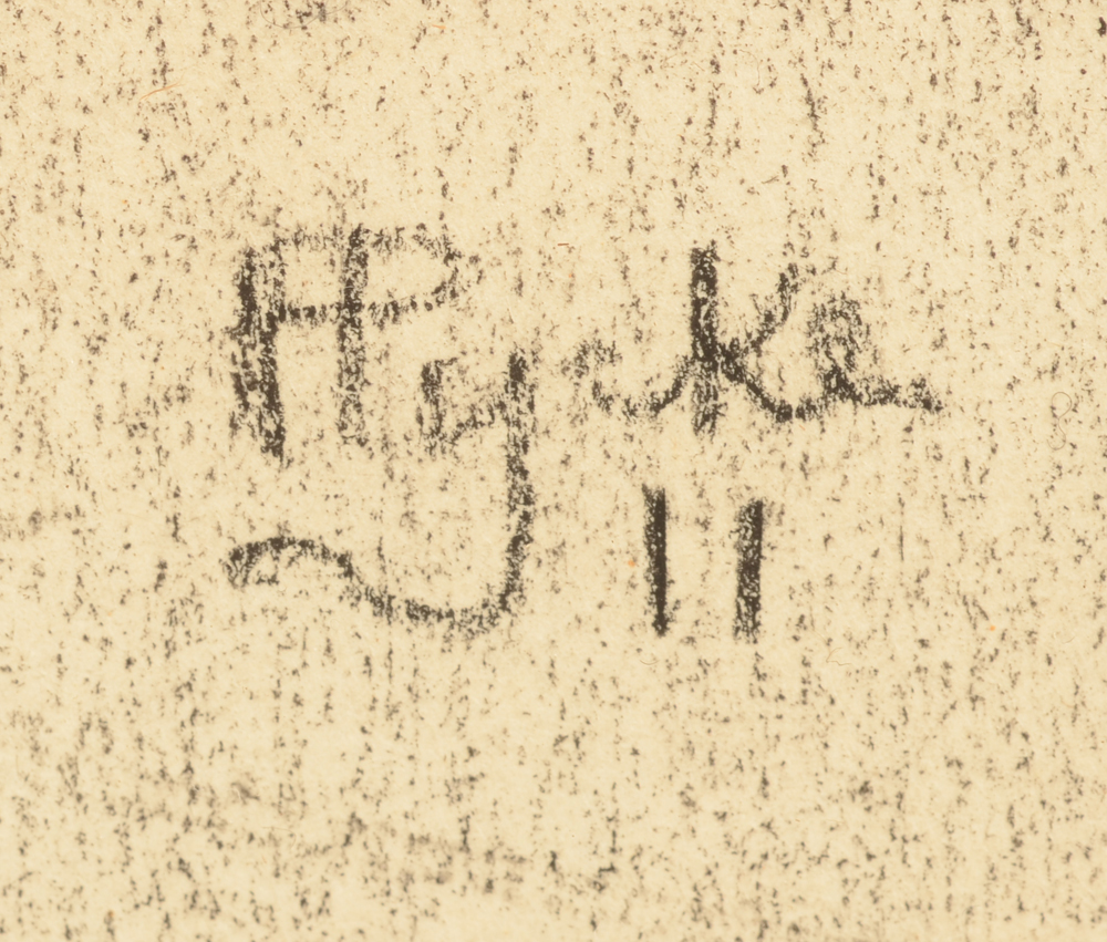 Francois Pycke — Signature of the artist and date bottom right