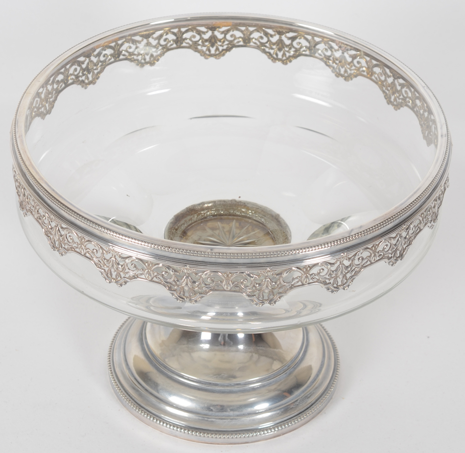Classic silver and crystal coupe France — View from above