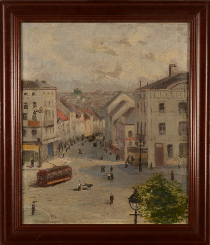 J. Roggen (?) — The painting in its frame