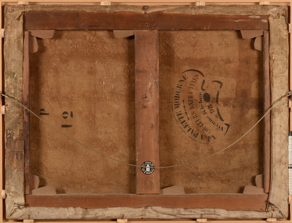 Jean Jacques Rousseau — <p>Back of the canvas</p>