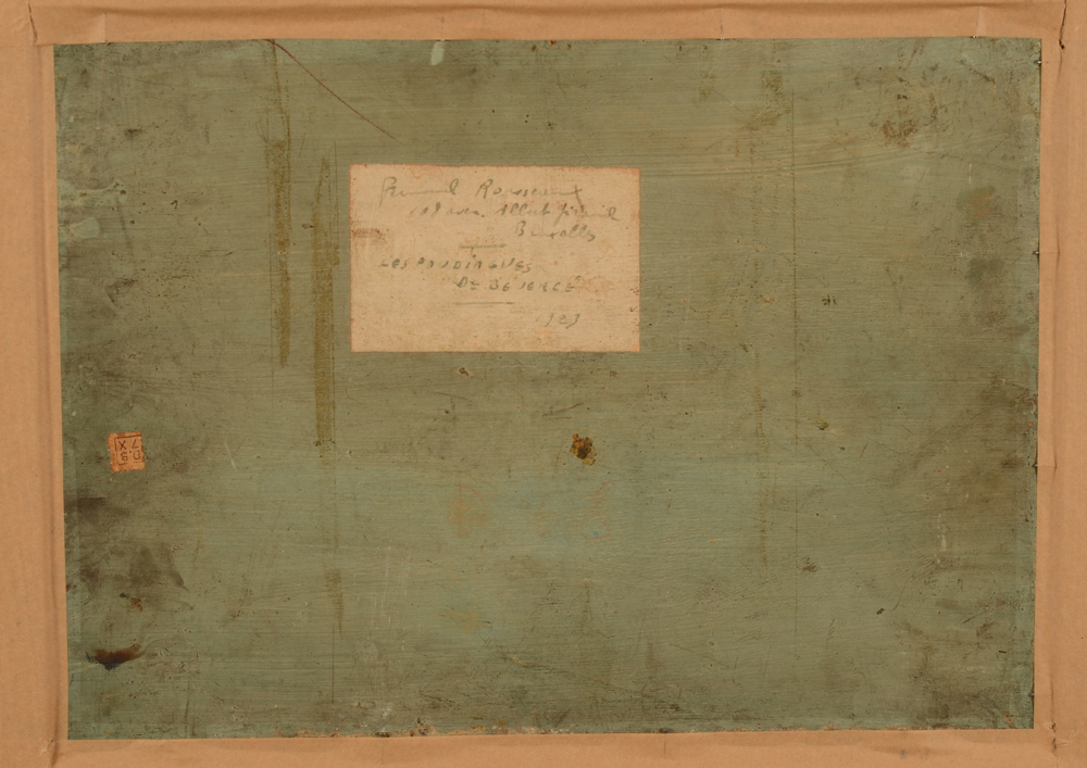 Fernand Rousseaux Les poudingues de Bévercé — Back of the work