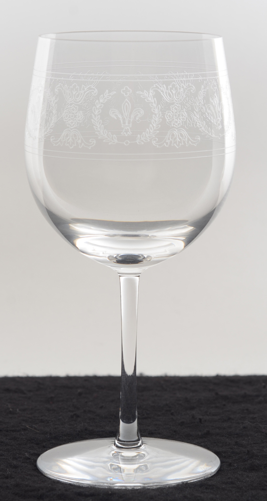 Val Saint-Lambert Laeken water glass — Verre à eau en cristal gravé