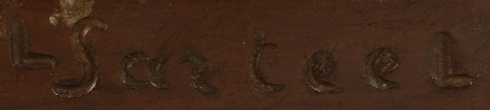 Leon Sarteel — Signature of the sculptor at the side of the bronze base