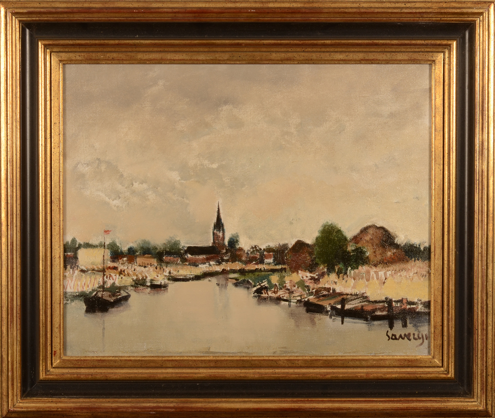 Albert Saverys — The painting in its modern frame