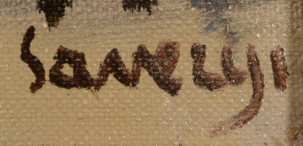 Albert Saverys — Signature of the artist, bottom right