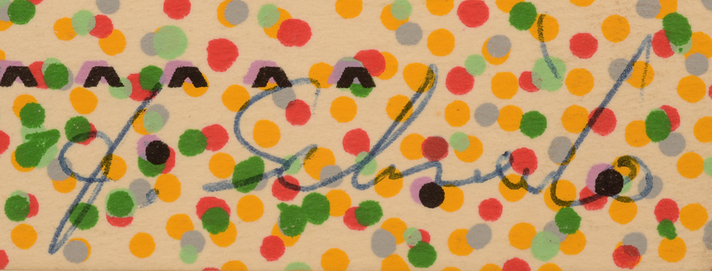 Jurgen Schneider — Signature of the artist bottom right