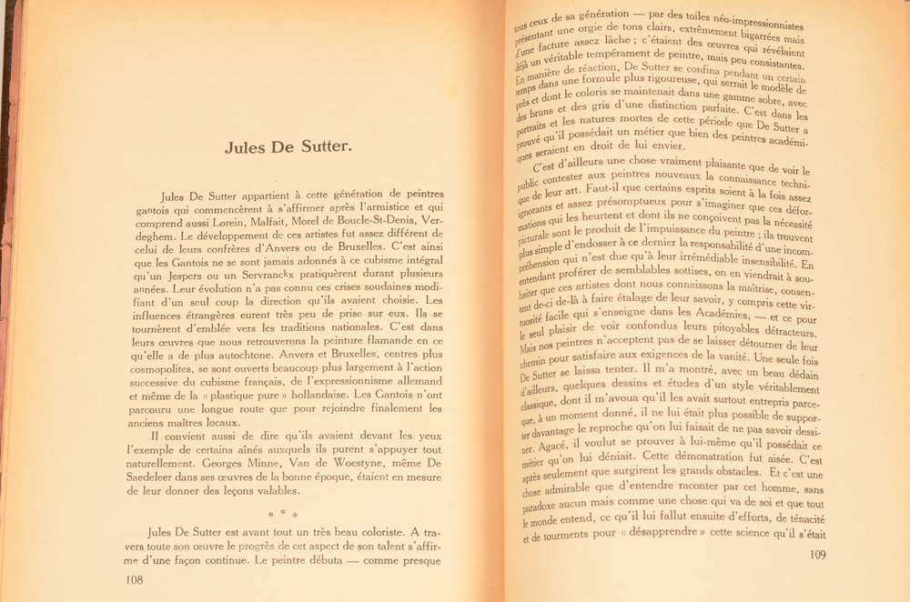 Sélection — Article on Jules De Sutter