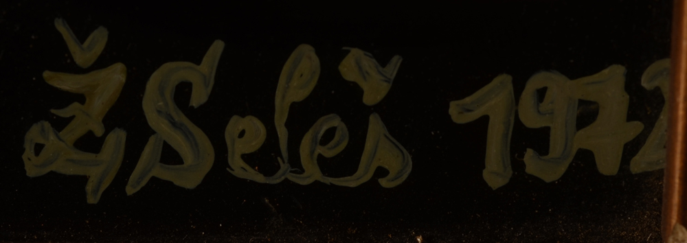 Zeljko Seles — Signature of the artist and date 1972, bottom right