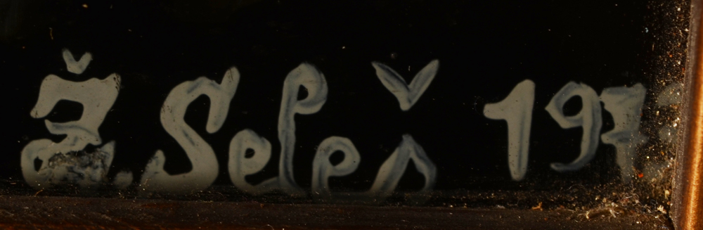 Zeljko Seles — Signature of the artist and date 1973
