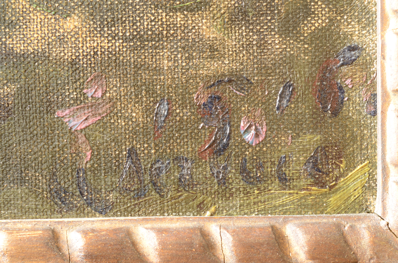 Albert Servaes — Signature of the artist and date, bottom right of the painting.