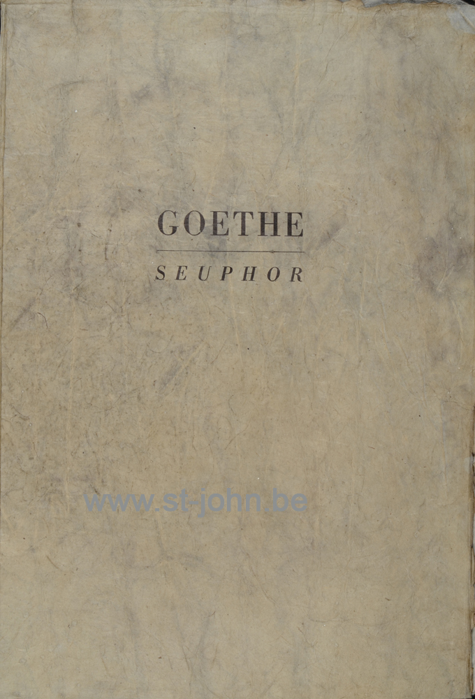Goethe, Herr Jesus, 1994 (book). — <p>
	Goethe, Herr Jesus, edited and printed by De Prentenier private press, with an etching by Seuphor and an additional text by Jan D'Haese. This copy numbered 12/20.</p>