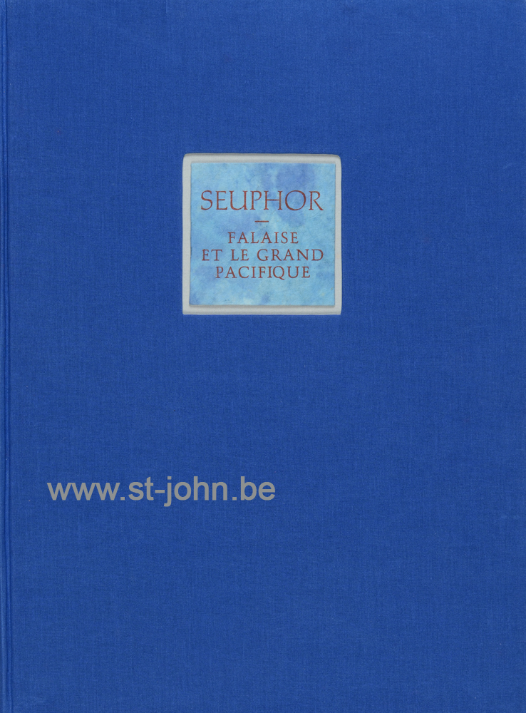 Falaise et le Grand Pacifique, 1996 (book). — <p>
	Falaise et le Grand Pacifique, edited and printed by De Prentenier private press, with two etchings by Seuphor,both signed. This copy numbered 10/20, 48 x 35,5 cm.</p>