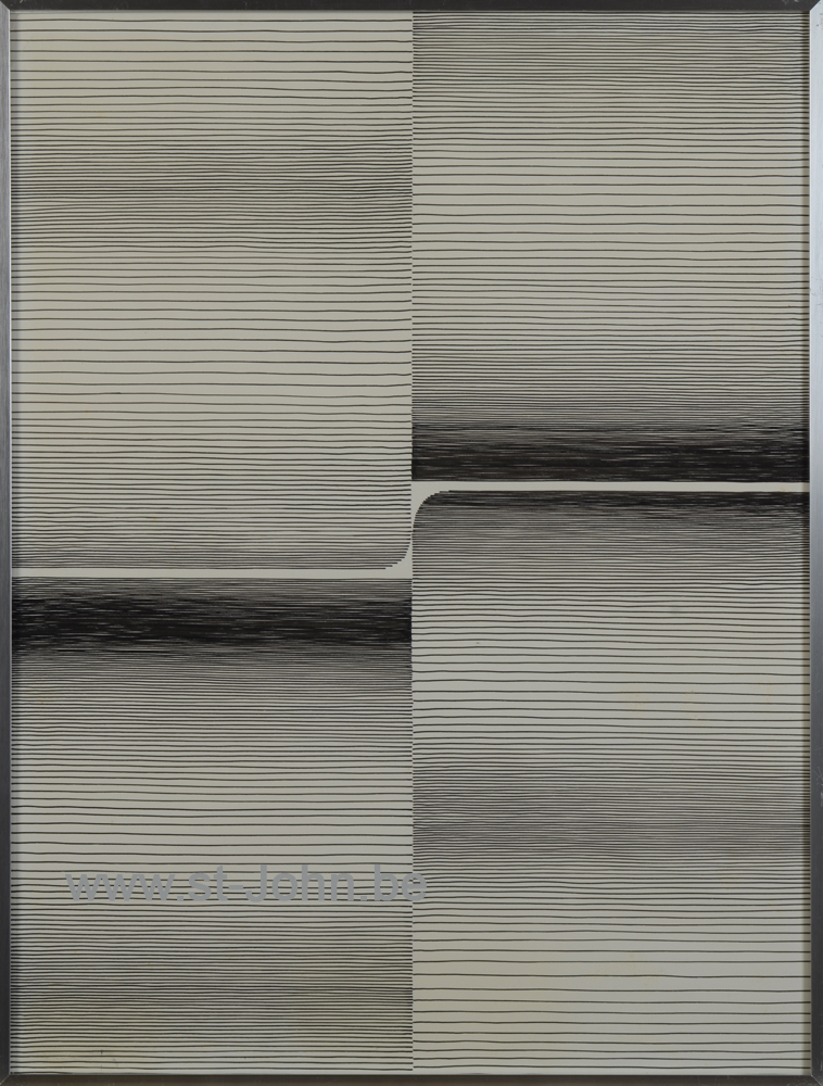 Symetrie V, 1970 (original drawing). — <p>
	Symetrie V, chinese ink on paper, titled, signed and dated 19th October 1970, 67 x 51 cm. Catalogue raisonne 1970-79, exhibited at the Museum Dhondt-Dhaenens in 1984.</p>