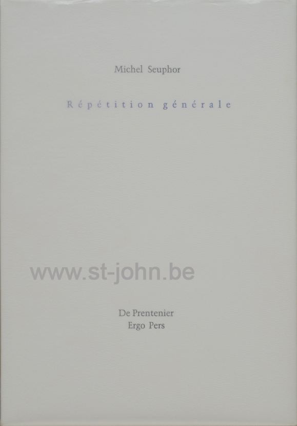 Repetition Generale, 1998 (book). — <p>
	Repetition Generale, an extract from Terrasses, edited and printed by Ergo Press private press, with an etching signed by the artist. This copy number 5 of only 16 made!</p>