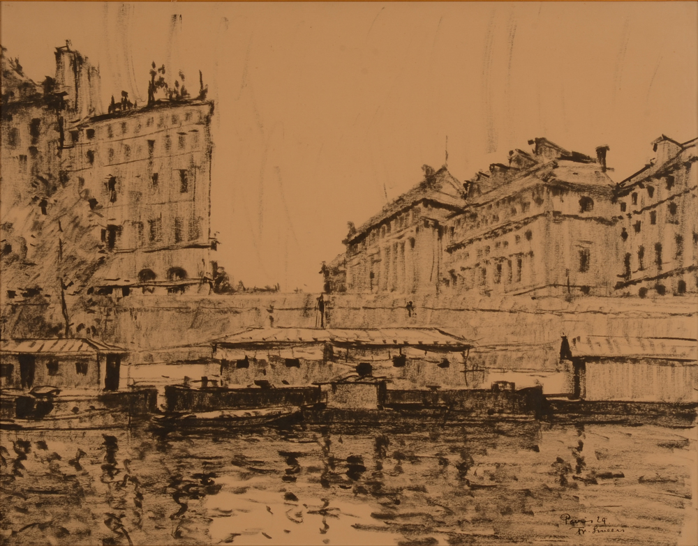 Frans Smeers Paris 1929 — Dessin signé, situé et daté