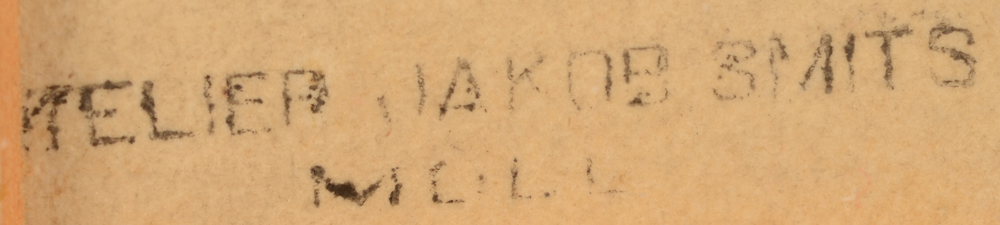 Jakob Smits — <p>detail of one of the stamps, bottom left</p>