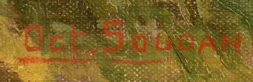 Octave Soudan — Signature of the artist, bottom right