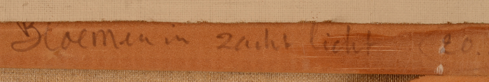 Georges Steel — Title by the artist on the back of the strecher