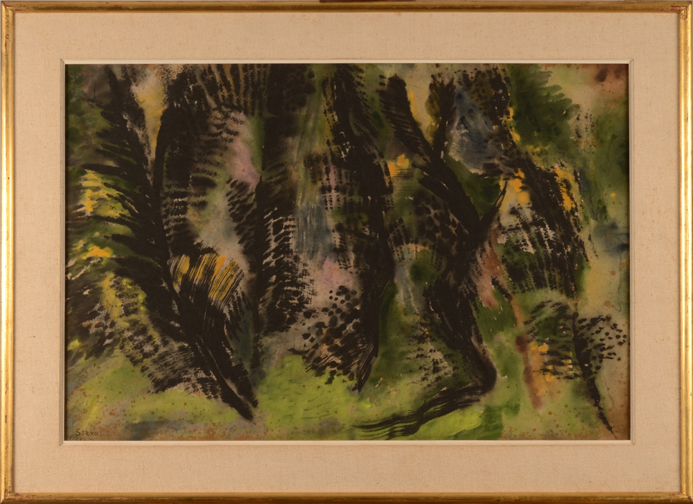 Jean Stevo — The work in its original frame (without protecting glass)