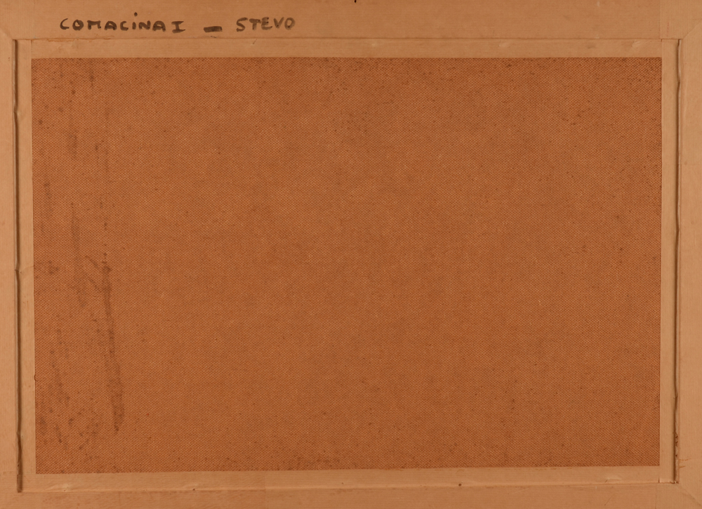 Jean Stevo — Back of the work, with the original title