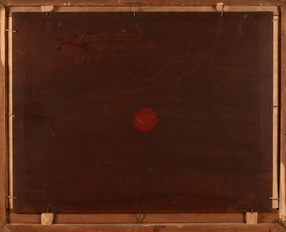 Jan Stobbaerts — Back of the painting