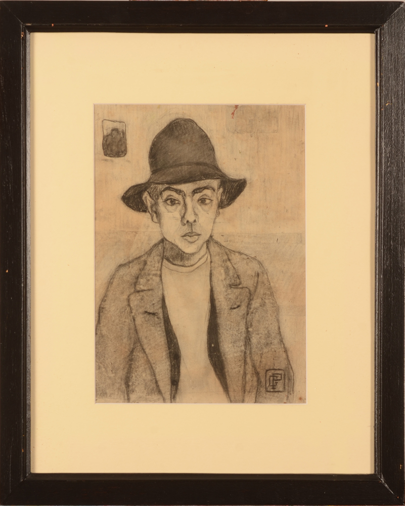 Jan Willem Grinwis Plaat Stultjes — the drawing in its frame