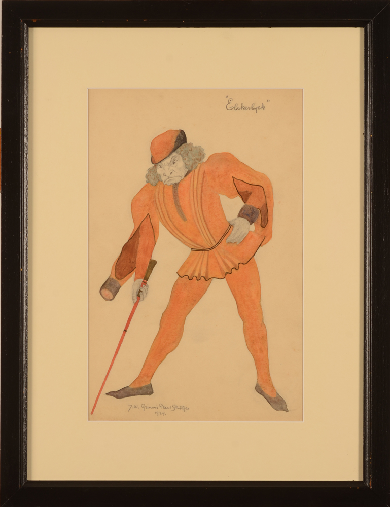 Jan Willem Grinwis Plaat Stultjes — The design in its frame