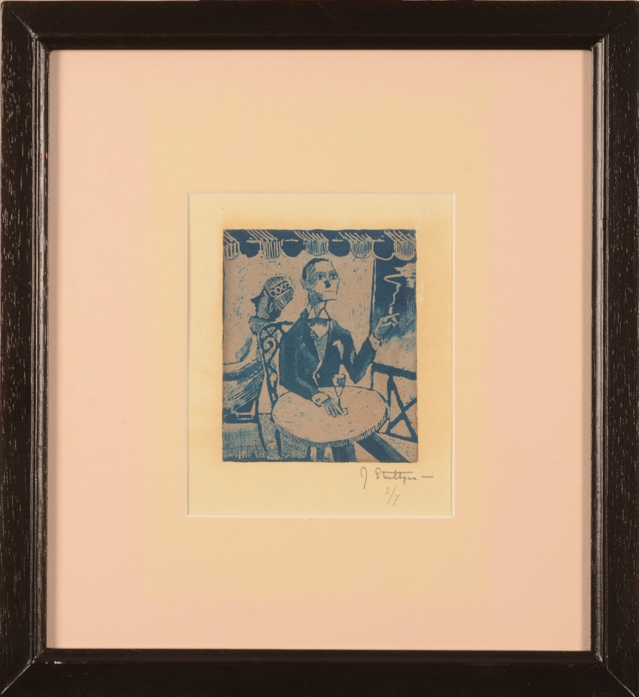 Jan Willem Grinwis Plaat Stultjes — The print in its frame