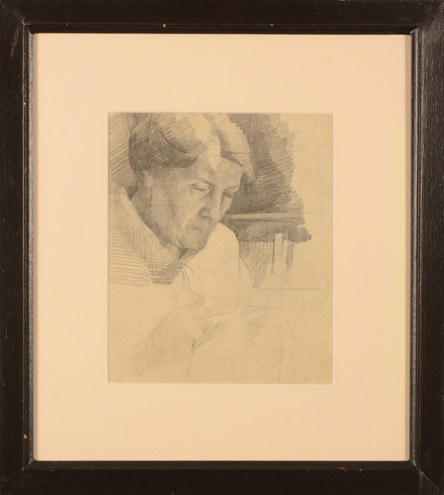 Jan Willem Grinwis Plaat Stultjes — The drawing in its frame