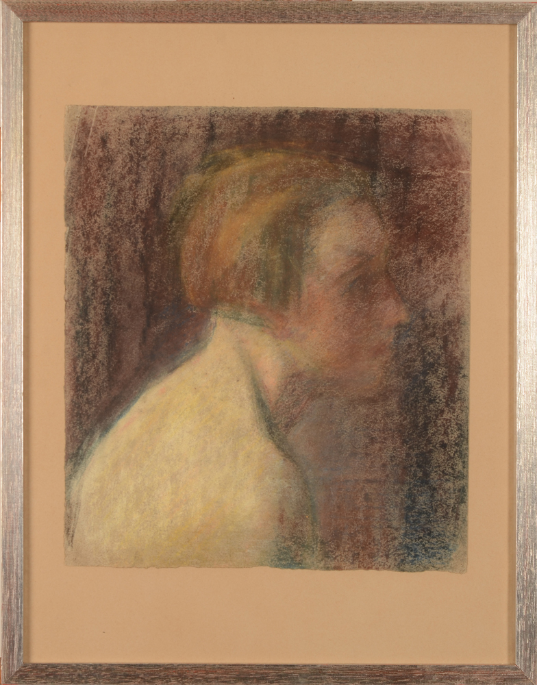 Jan Willem Grinwis Plaat Stultjes — The pastel in its frame