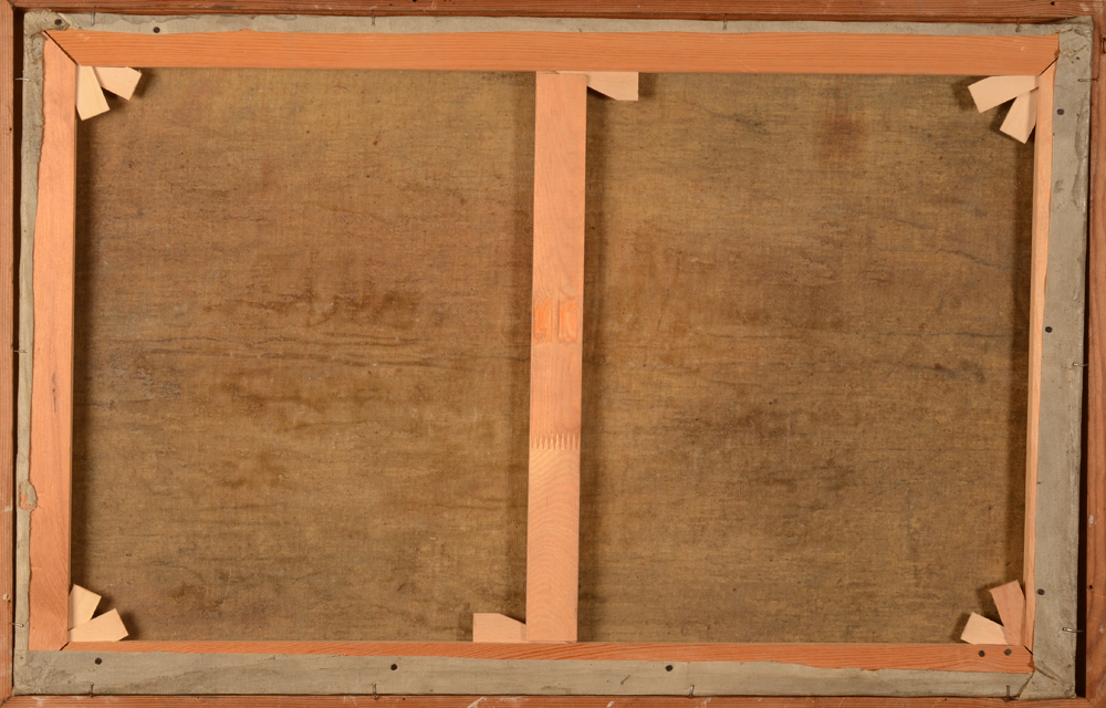 Jan Willem Grinwis Plaat Stultjes — Back of the canvas