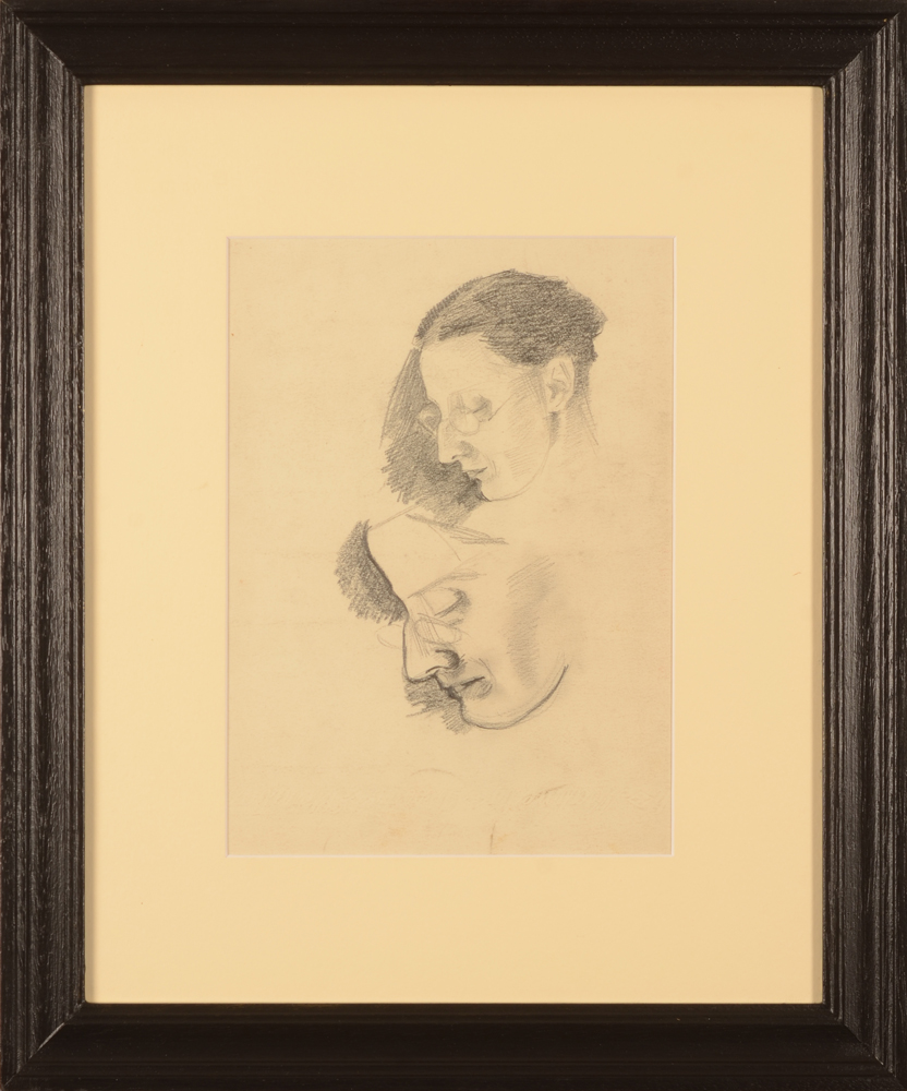 Jan Willem Grinwis Plaat Stultjes — the drawing in its frame