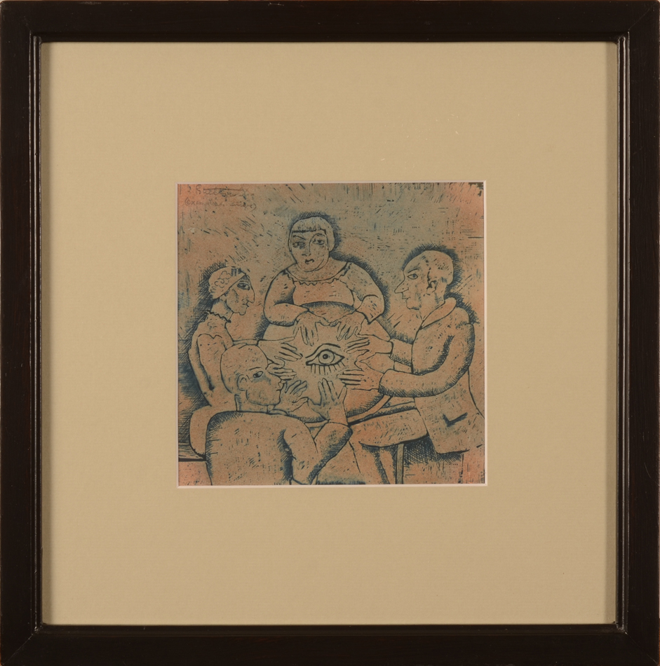 Jan Willem Grinwis Plaat Stultjes — the print in its frame