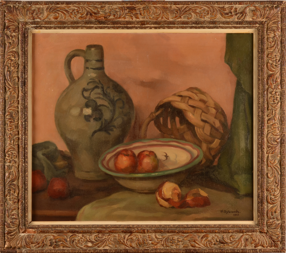 Wilfried Sybrands — the painting with its original frame, with needs some restoring