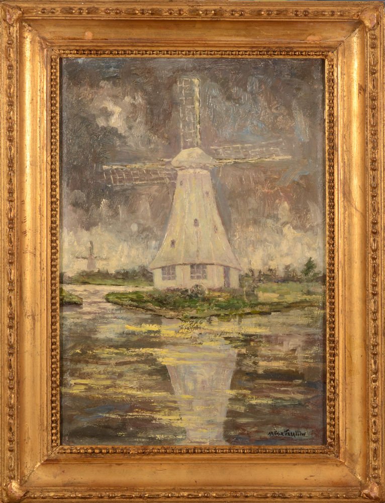 Arthur Trealliw The White Windmill — In its frame / Dans son cadre