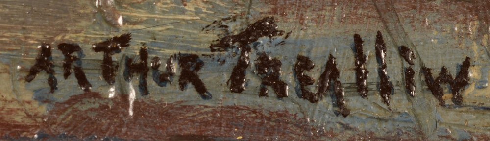 Arthur Trealliw The White Windmill — Signature