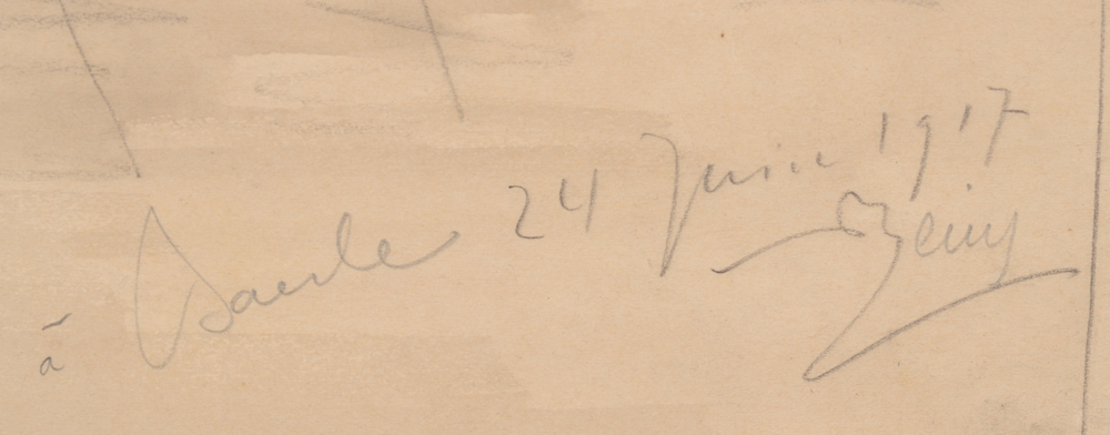 Armand Heins — Signature of the artist, localisation and date, in pencil bottom right