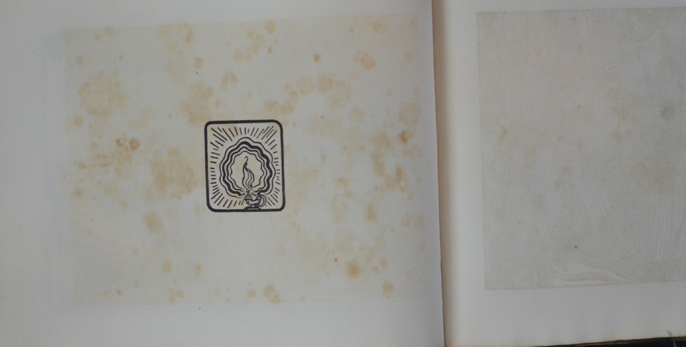 Maurice Maeterlinck and Charles Doudelet Douze Chansons 1896 — The page with most foxing