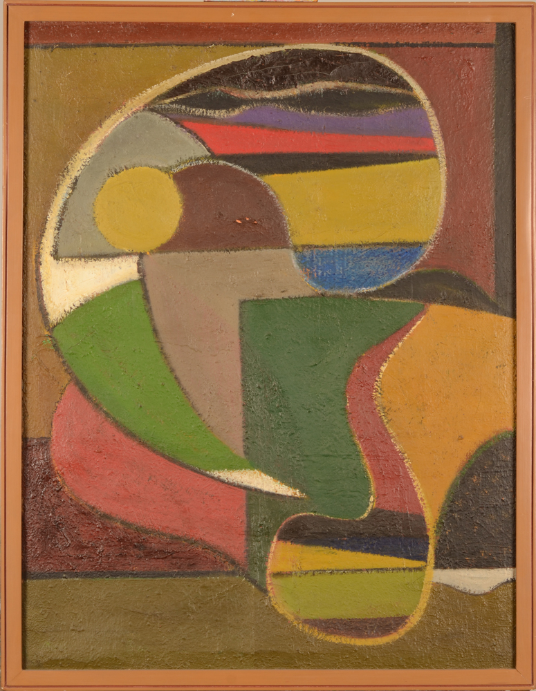 Unknown Artist — Peinture abstraite, probablement des années 50